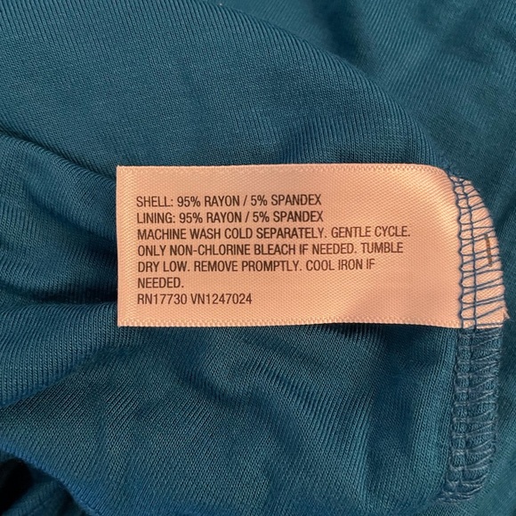 A New Day One Shoulder Dress Size XL Teal - Picture 4 of 9